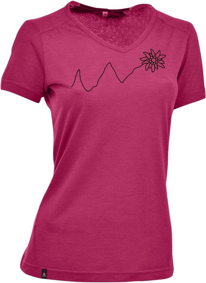 Maul Kurzarmshirt Eifelsteig - 1/2 funkt.-T-Shir CHERRY von Maul