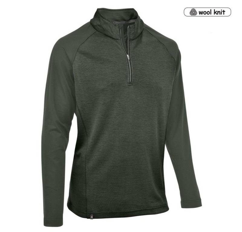 Maul Langarmshirt Maul Schafjöchl Merino Half-Zip Herren Shirt – warm & atmungsaktiv von Maul