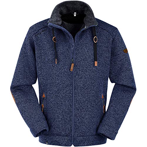 Maul Lichtenau Strickfleecejacke Größe 50 EU Blue von Maul