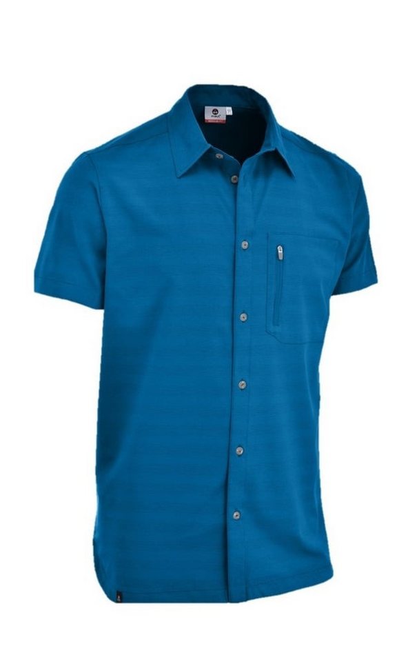 Maul Outdoorhemd Wanderhemd Irschenberg XT Kurzarm (mit Brusttasche) blau Herren von Maul