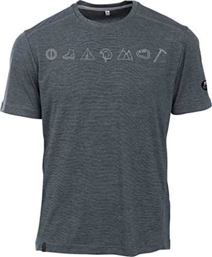 Maul-Sport 4344400793 - Grinberg - 1/2 T-Shirt+Print 08 Dark gre 08 Dark Grey Gr. 50 von Maul