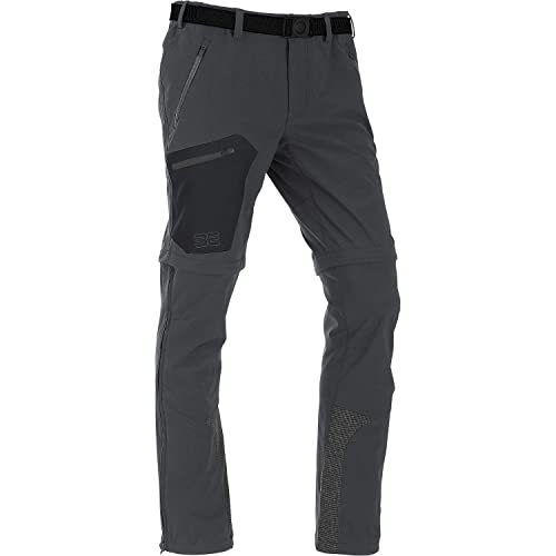 Maul Sport Herren T-Zip Wanderhose Eiger XT Elastic mit Logo Hellgrau 54 von Maul