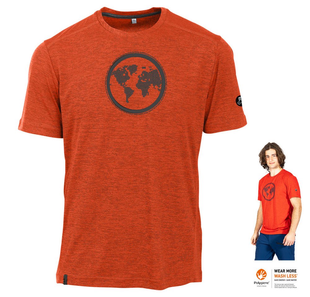Maul T-Shirt Maul - Earth Fresh 2, hochfunktionelles Herren T-Shirt, orange von Maul