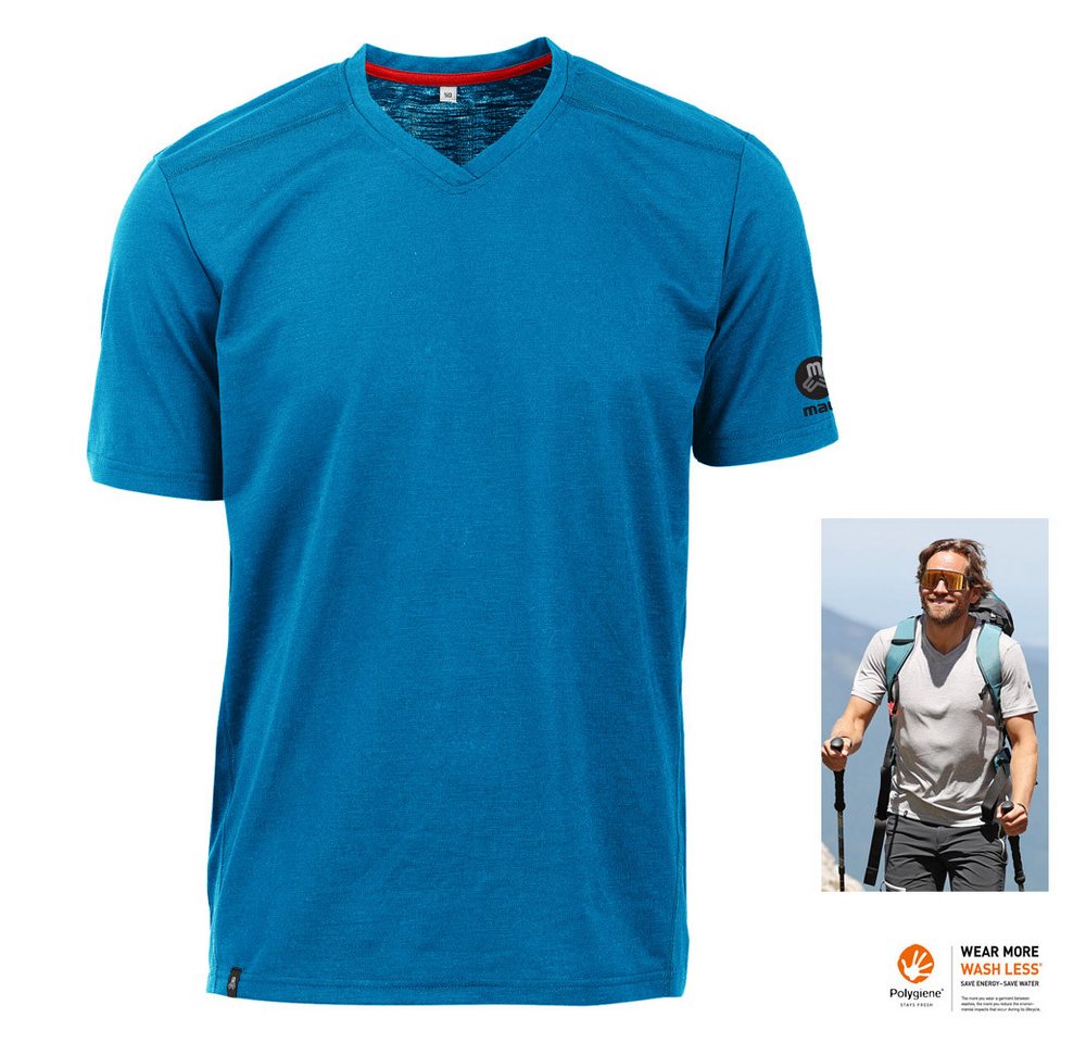 Maul T-Shirt Maul - Mike FRESH 2 - Herren T-Shirt Wandershirt, blau von Maul
