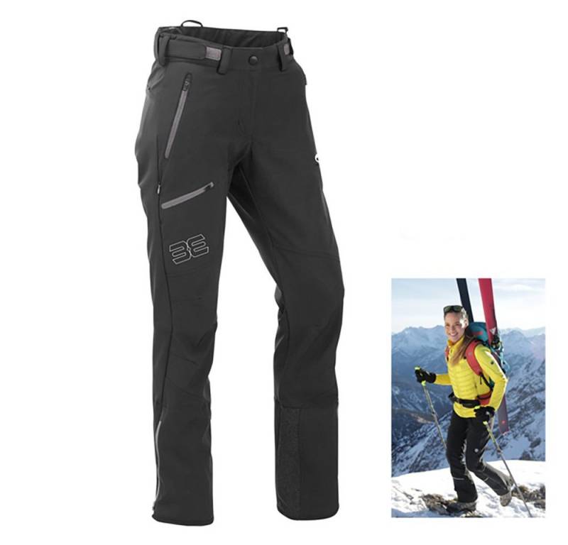 Maul Trainingstights Maul - Berghütte 2025 - Damen Winter Softshell Tourenhose, schwarz von Maul