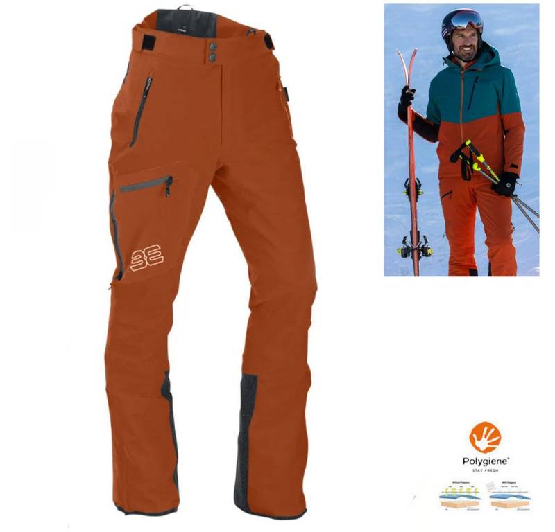 Maul Trainingstights Maul - Hochseiler 2 - Herren Winterhose Skihose Megatex 10.0, orange von Maul