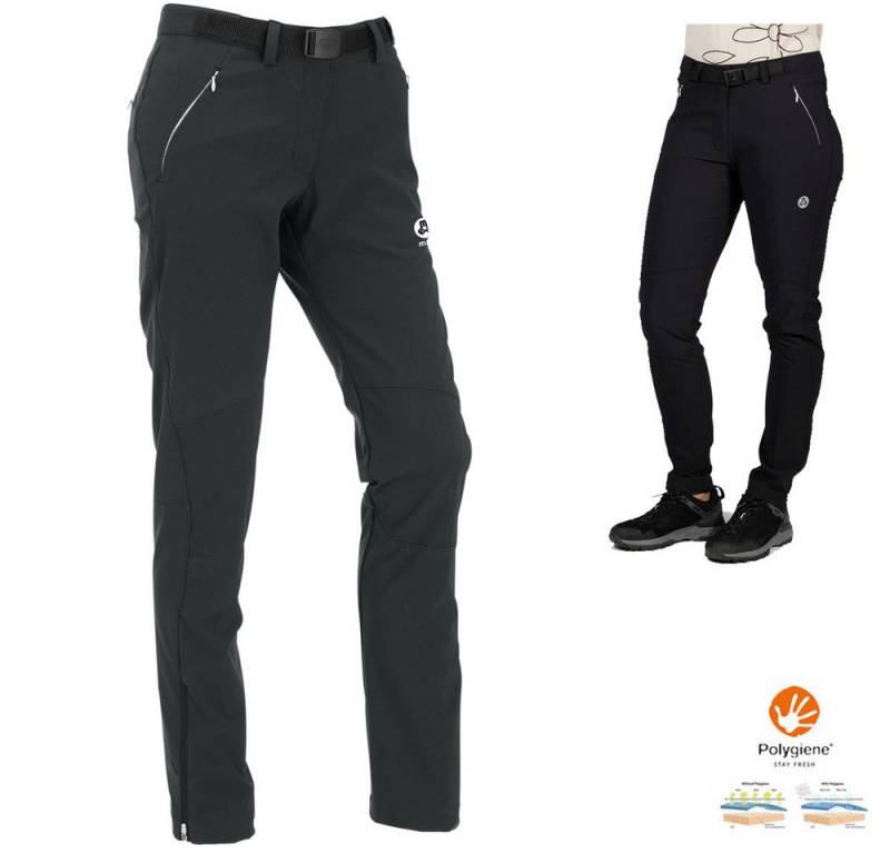 Maul Trainingstights Maul - Peak Perle Damen warme Softshellhose Trekking Hose, schwarz von Maul