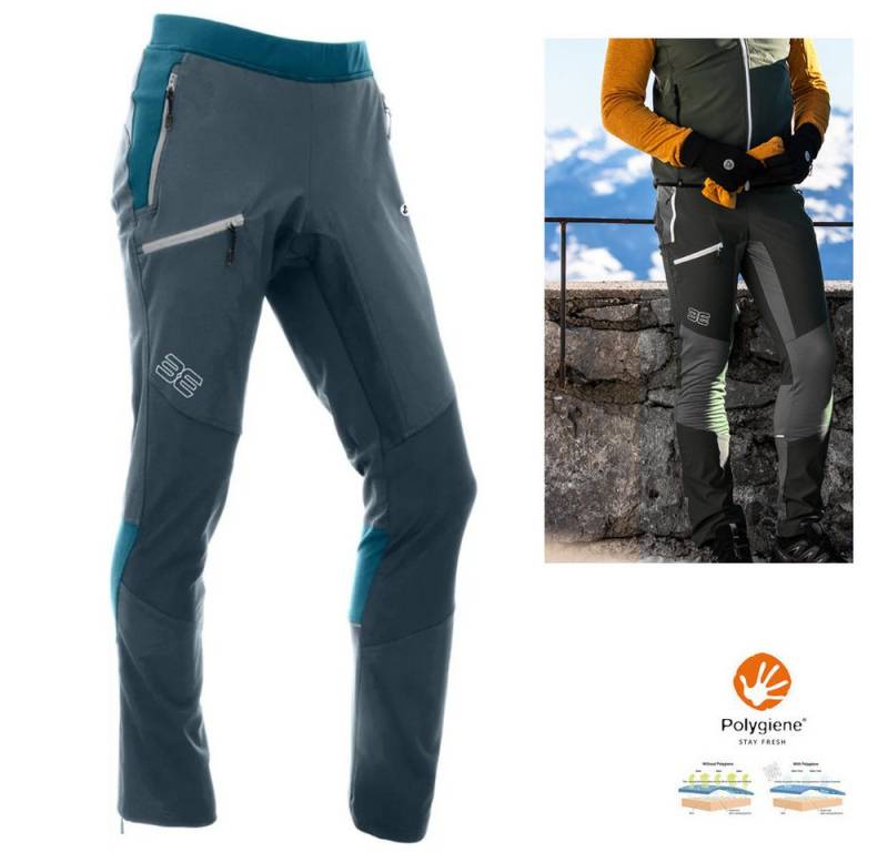 Maul Trainingstights Maul - Wendelstein Hybrid - Herren Softshell Sporthose, blue von Maul