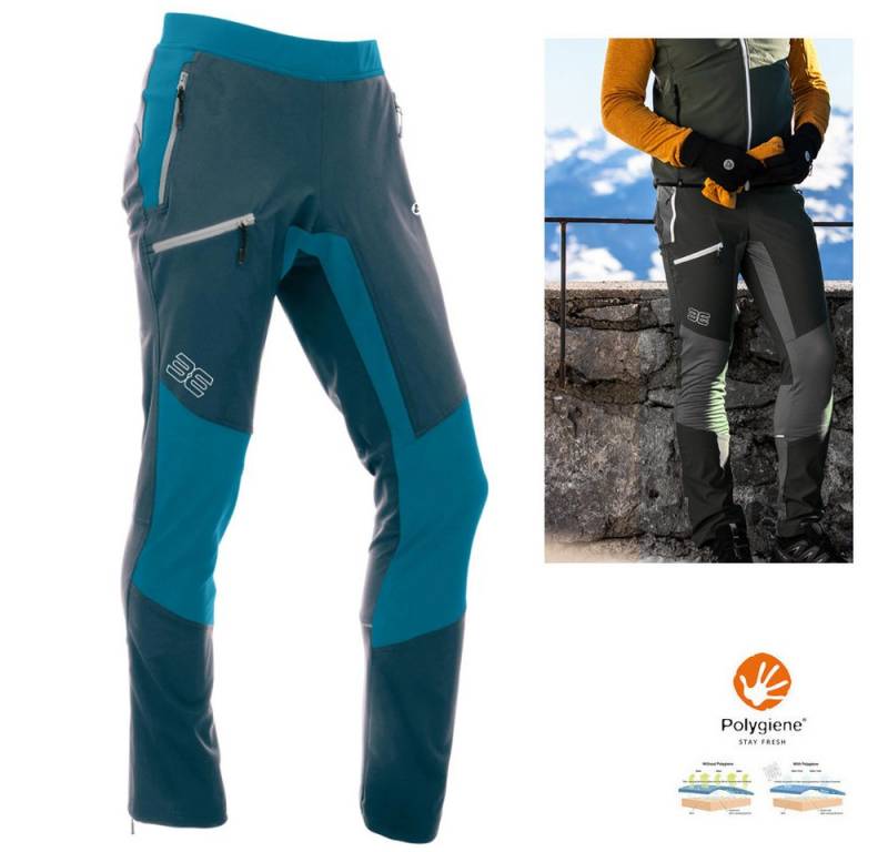 Maul Trainingstights Maul - Wendelstein Hybrid - Herren Softshell Sporthose, petrol von Maul