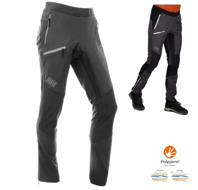 Maul Trainingstights Maul - Wendelstein Hybrid - Herren Softshell Sporthose, schwarz von Maul