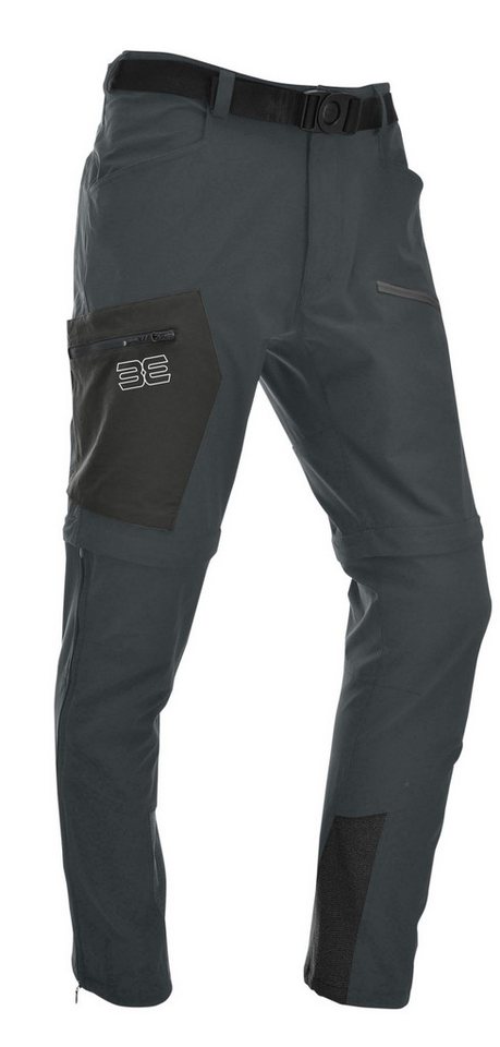 Maul Trekkinghose Eiger ultra - elastic T-Zipp off Hose grey/black von Maul