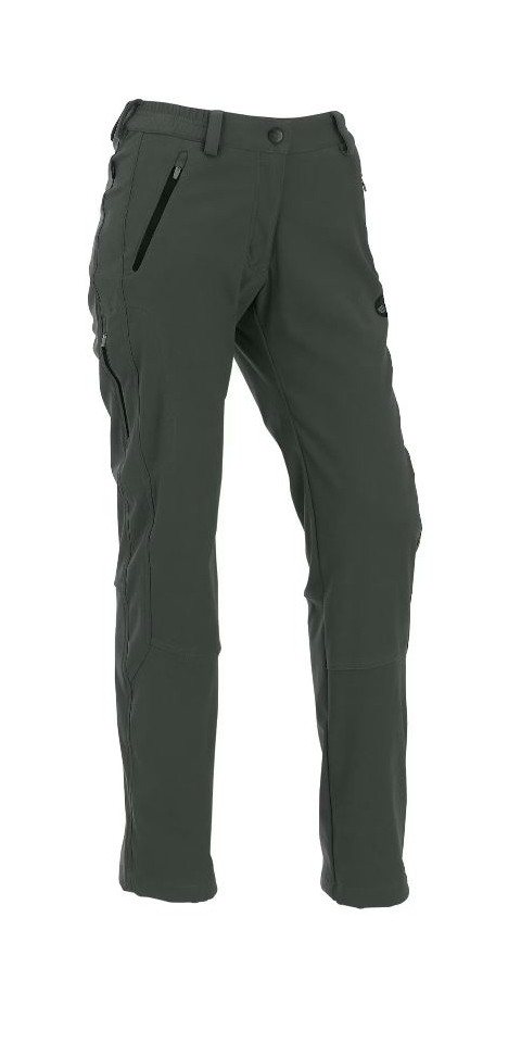 Maul Trekkinghose Klosters REC Softshellhose Damen dark grey von Maul
