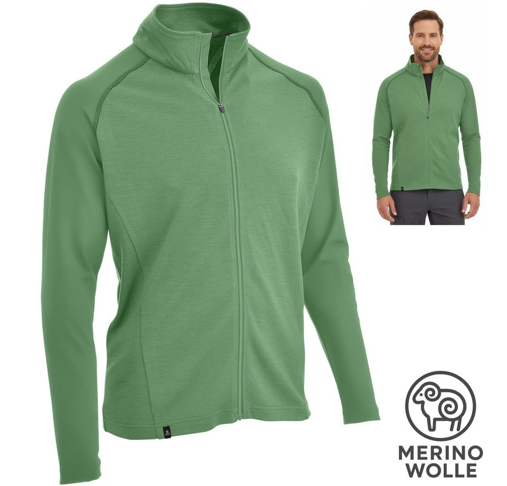 Maul Trekkingjacke MERINOWOOL - Herren Maul Wolljacke Merino Jacke Translarna, green von Maul