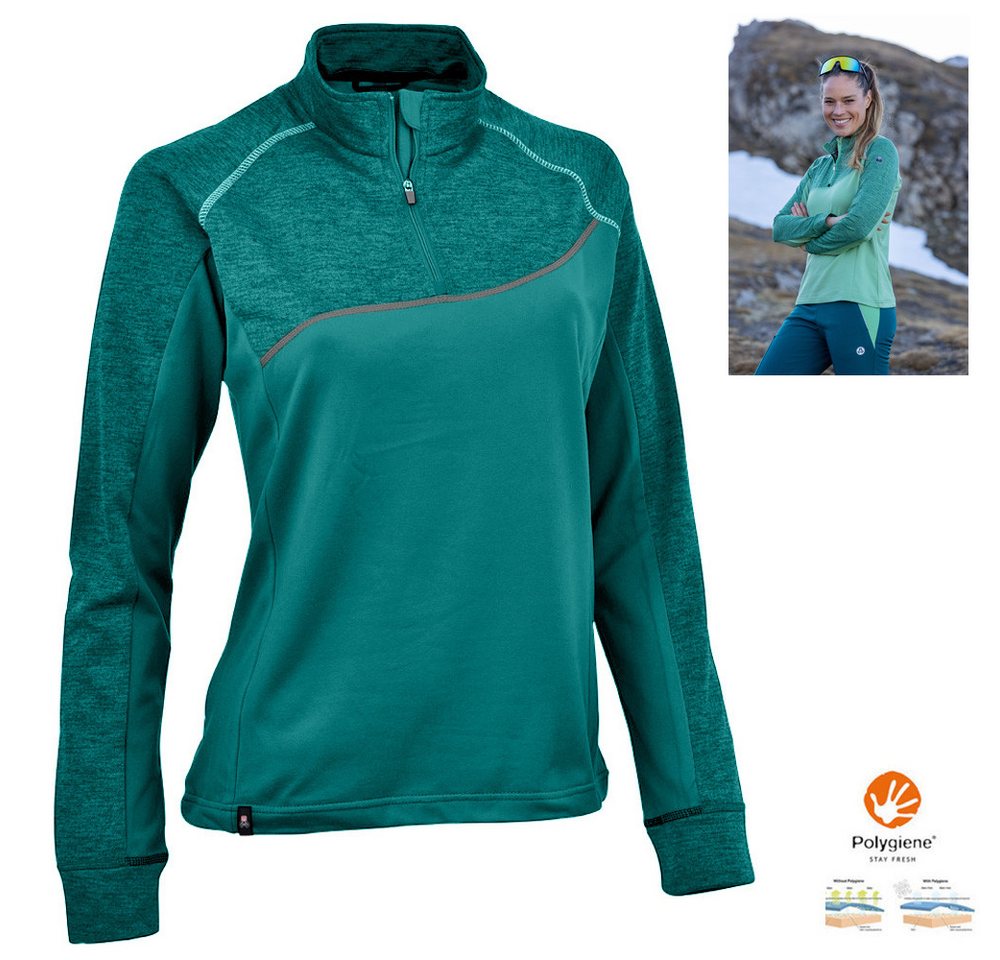 Maul Trekkingjacke Maul - Nettetal fresh Damen Fleece Sport Langarmshirt, grün von Maul