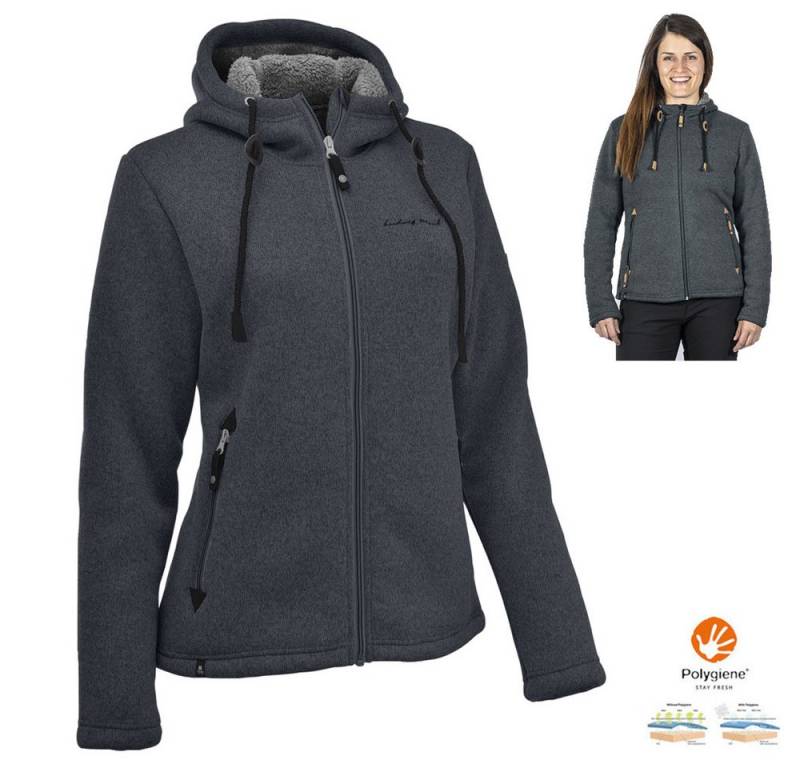 Maul Trekkingjacke Maul - gefütterte warme dicke Fleecejacke CHIEMING, dunkelgrau von Maul