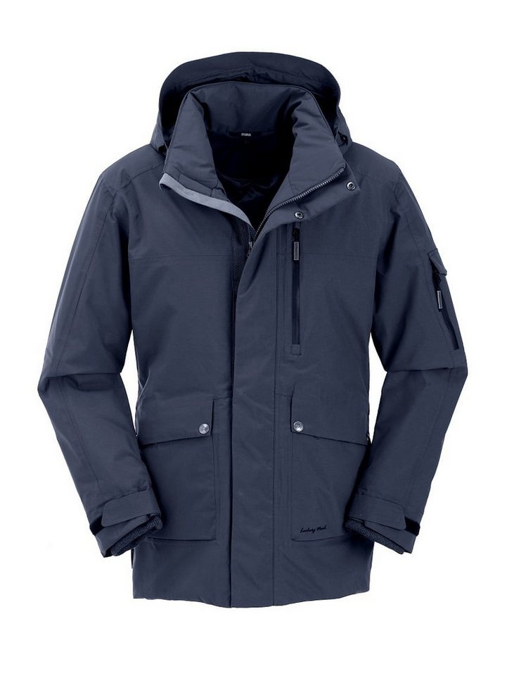 Maul Winterjacke Winter-Funktionsparka Breitenstein Megatex mit Kapuze navyblau Herren von Maul