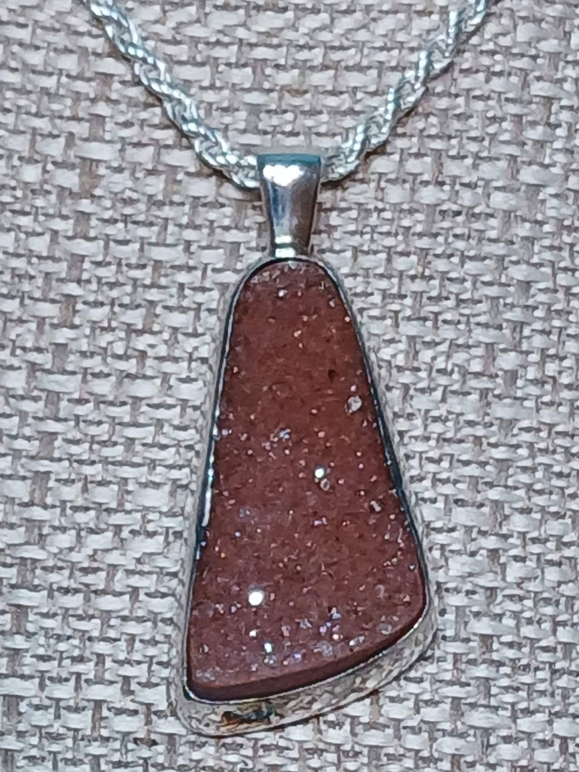 One Of A Kind Drusy Karneol Anhänger One Of A Kind Drusy Karneol Anhänger von MauldinsStudio