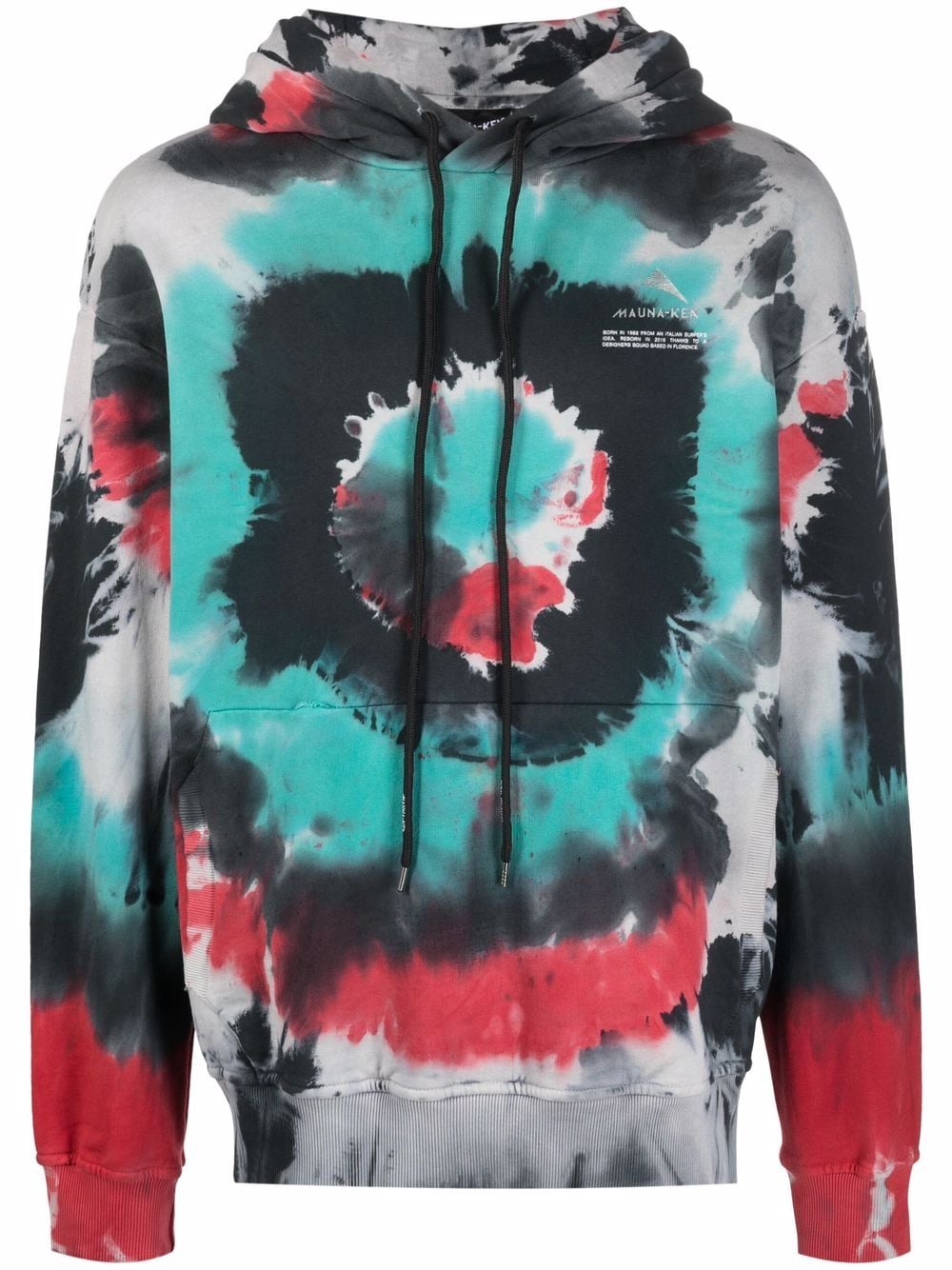 Mauna Kea Hoodie mit Batik-Print - Grau von Mauna Kea