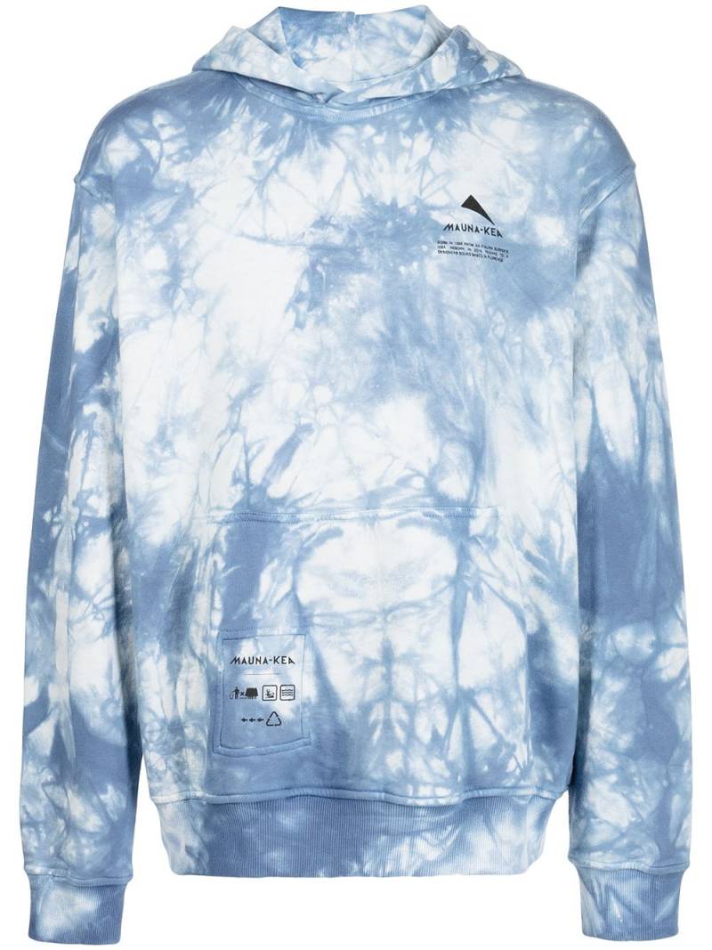 Mauna Kea Hoodie mit Batikmuster - Blau von Mauna Kea