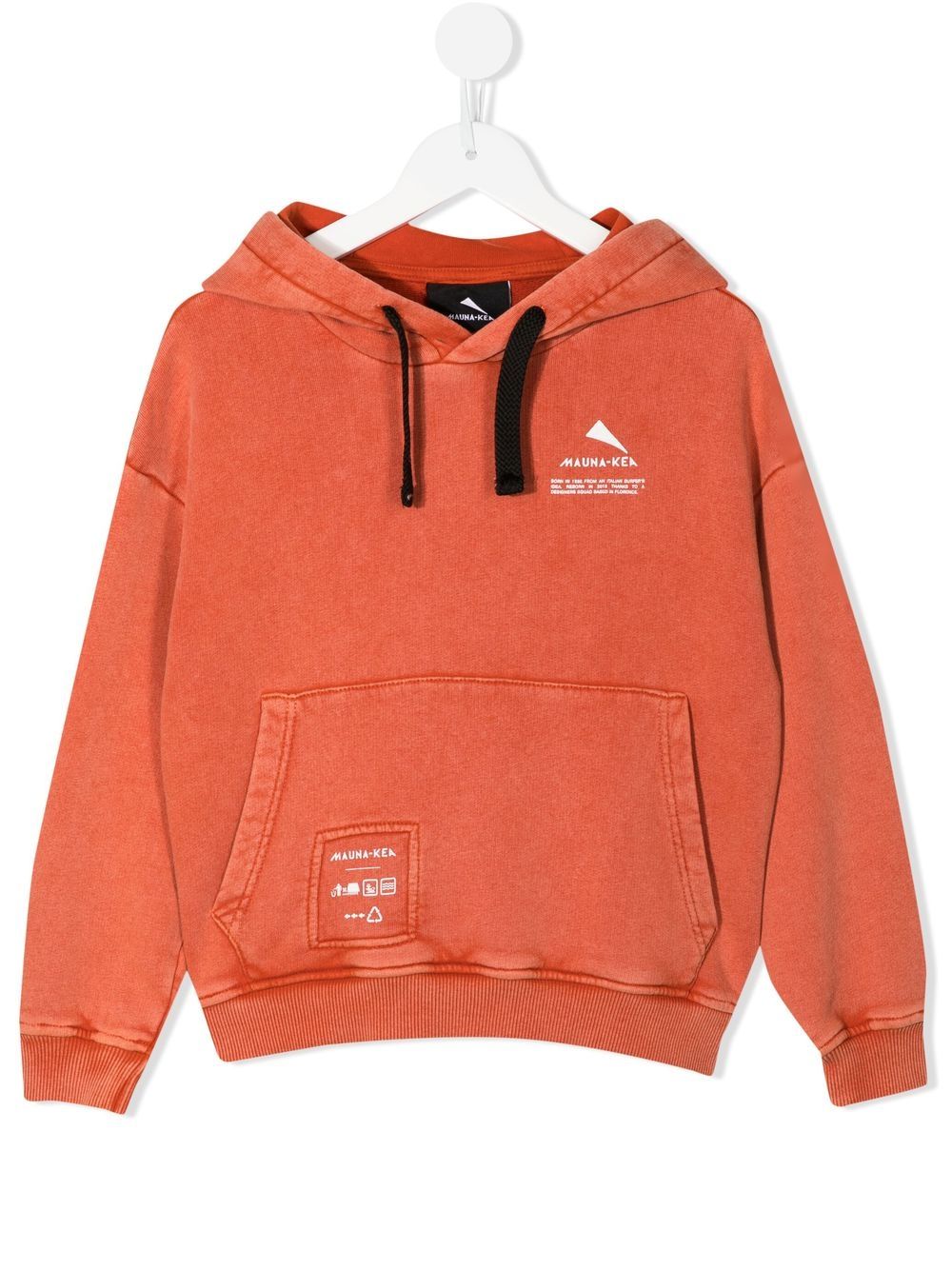 Mauna Kea Hoodie mit Logo-Print - Orange von Mauna Kea