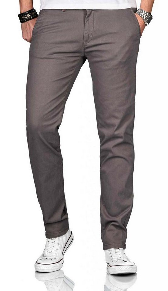 Maurelio Modriano Straight-Jeans Maurelio Modriano Herren Designer Chino Hose Schwarz MM-002 mit Stretchanteil von Maurelio Modriano