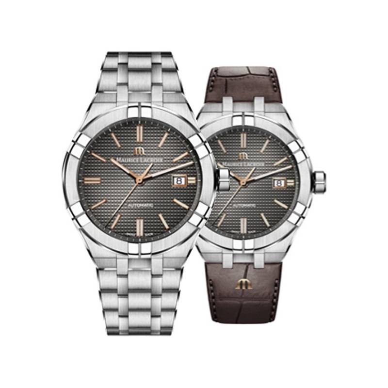 Maurice Lacroix Uhren-Set inkl. Wechselarmband Aikon Date AI6008-SS002-331-2 von Maurice Lacroix