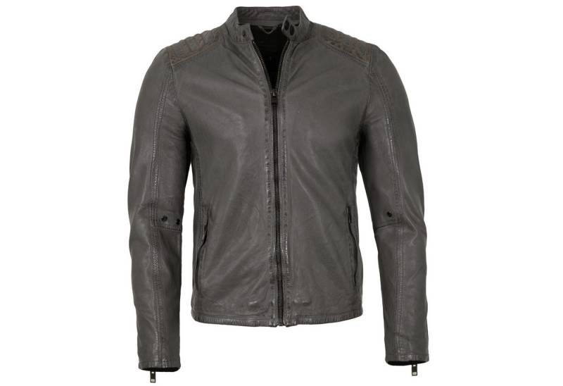Mauritius Lederjacke G2MMagnu Mauritius - Herren Lederjacke Lammnappa grau von Mauritius