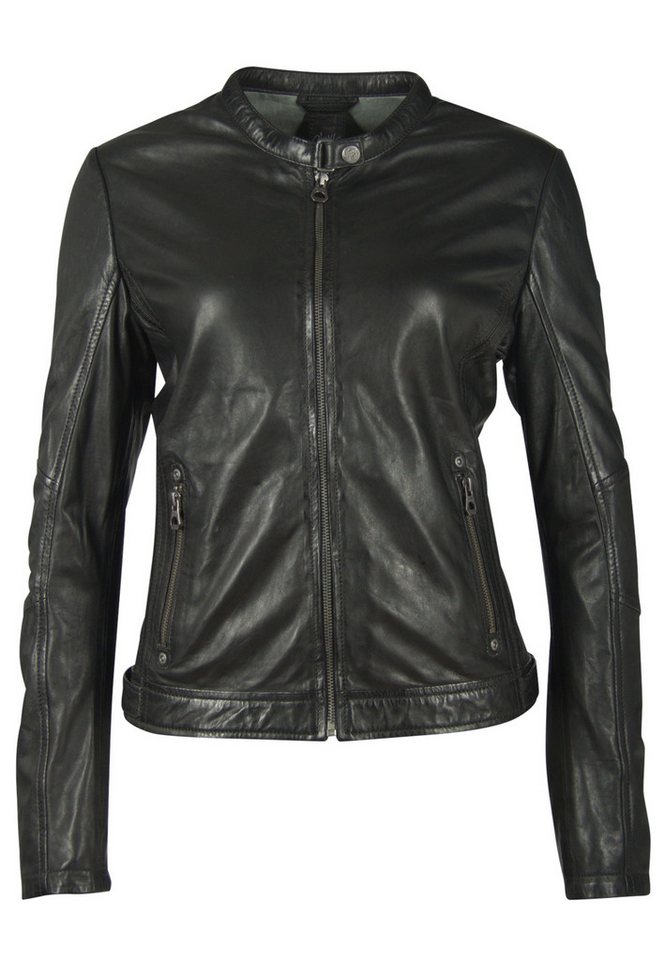 Mauritius Lederjacke GWMimmy LBV mit kurzem Stehkragen von Mauritius