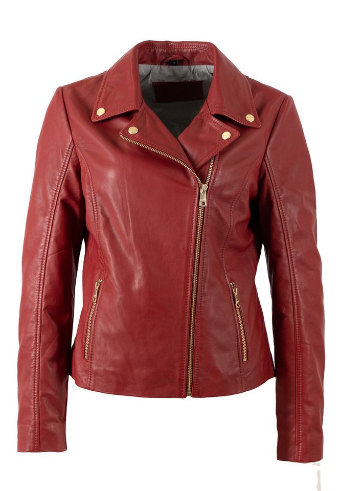 Mauritius Lederjacke MWFylli mit Reverskragen von Mauritius