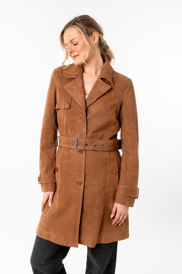 Mauritius Ledermantel MWLilithy mit Reverskragen von Mauritius