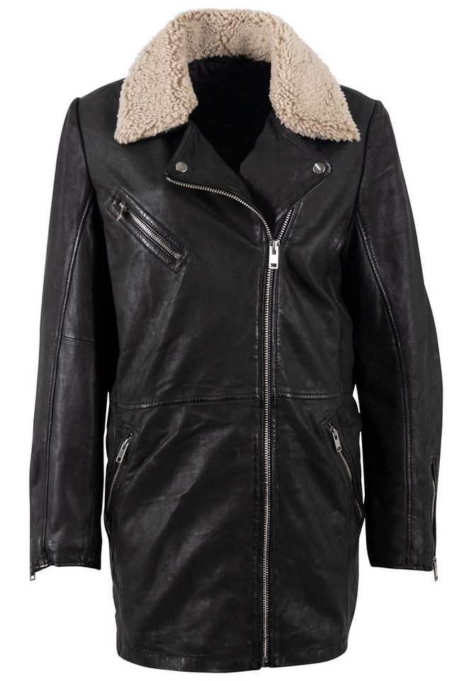 Mauritius Ledermantel MWUdita OS mit Reverskragen von Mauritius