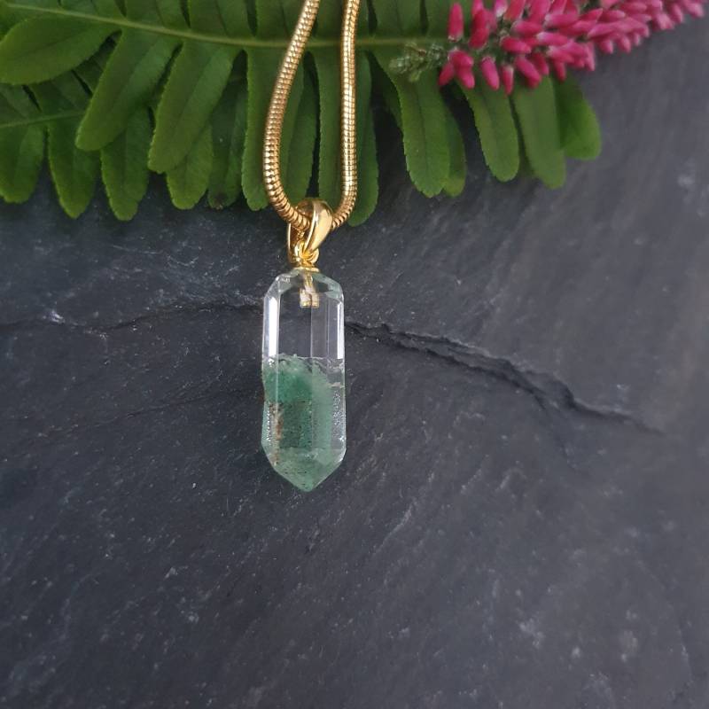 Wunder Der Natur Phantomquarz Anhänger Mit Liebe in Handarbeit Gefertigt Unikatschmuck Aus Einem Naturphänomen von MauritzUnikatSchmuck