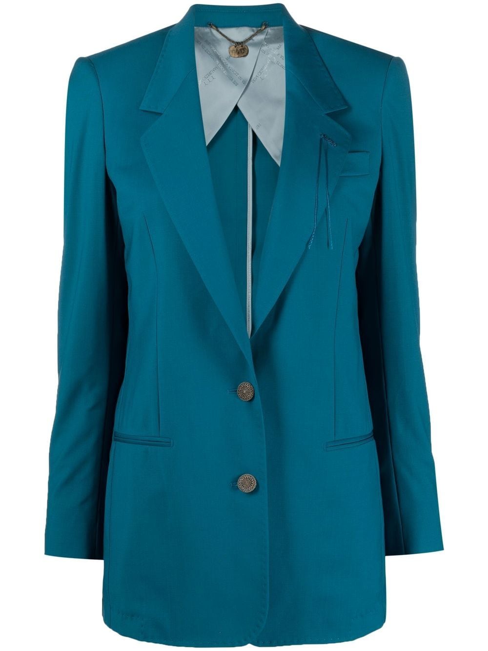 Maurizio Miri Blazer mit fallendem Revers - Blau von Maurizio Miri