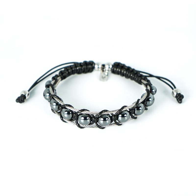Verstellbares Armband Aus Glänzendem Hämatit | Hämatit-Perlenarmband Für Unisex Positive Energie Naturstein Unisex-Armband Verstellbares Armband Aus Glänzendem Hämatit | Hämatit-Perlenarmband Für Unisex Positive Energie Naturstein Unisex-Armband von MaurizioDiGiovanni