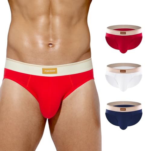 Mauro Kane Slip Herren Baumwolle 3er Pack Unterhosen Männer Slips Atmungsaktive Unterwäsche Klassischer Unterhose von Mauro Kane