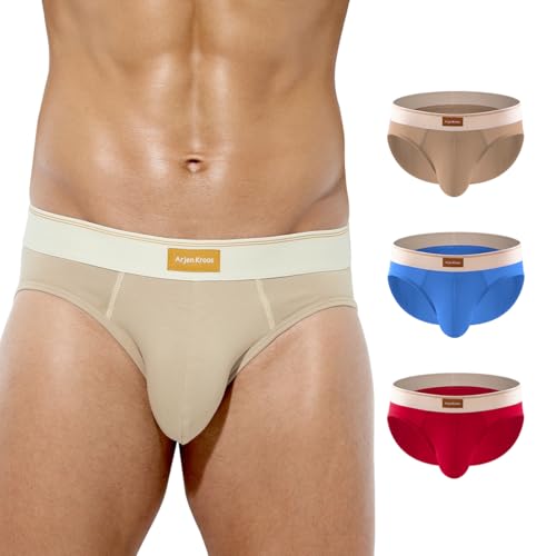 Mauro Kane Slip Herren Baumwolle 3er Pack Unterhosen Männer Slips Atmungsaktive Unterwäsche Klassischer Unterhose von Mauro Kane