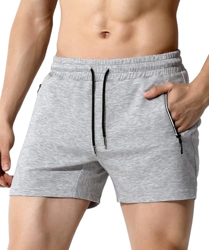 Mauro Kane Kurzen Sporthosen Herren Shorts 3 Zoll Trainingshose Männer Laufshorts Sporthose mit Reißverschlusstaschen von Mauro Kane