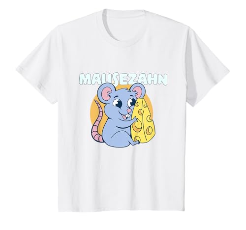 Mäuschen niedliches Kinder Maus Mausezahn T-Shirt von Maus Mäuse Käse Niedlich Mausezahn