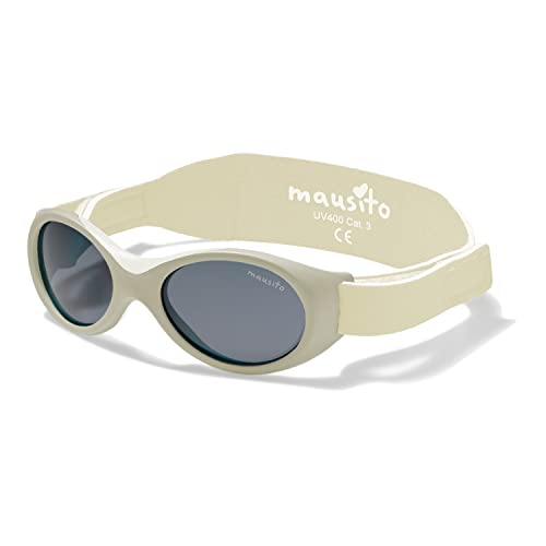 Mausito BABY Sonnenbrille 0-1,5 Jahre Jungen I VERGLEICHSSIEGER Sonnenbrille Baby BPA-frei I 100% UV SCHUTZ I BIEGSAM & verstellbares Band I Europäisches Design Baby Sonnenbrillen von Mausito