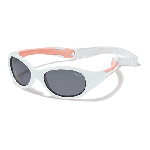 Mausito Sonnenbrille Kinder 2-4 Jahre Mädchen I VERGLEICHSSIEGER Kindersonnenbrille mit Band I 100% UV Schutz I BIEGSAME Sonnenbrille für Kinder I Europäisches Design Sonnenbrille Kind von Mausito