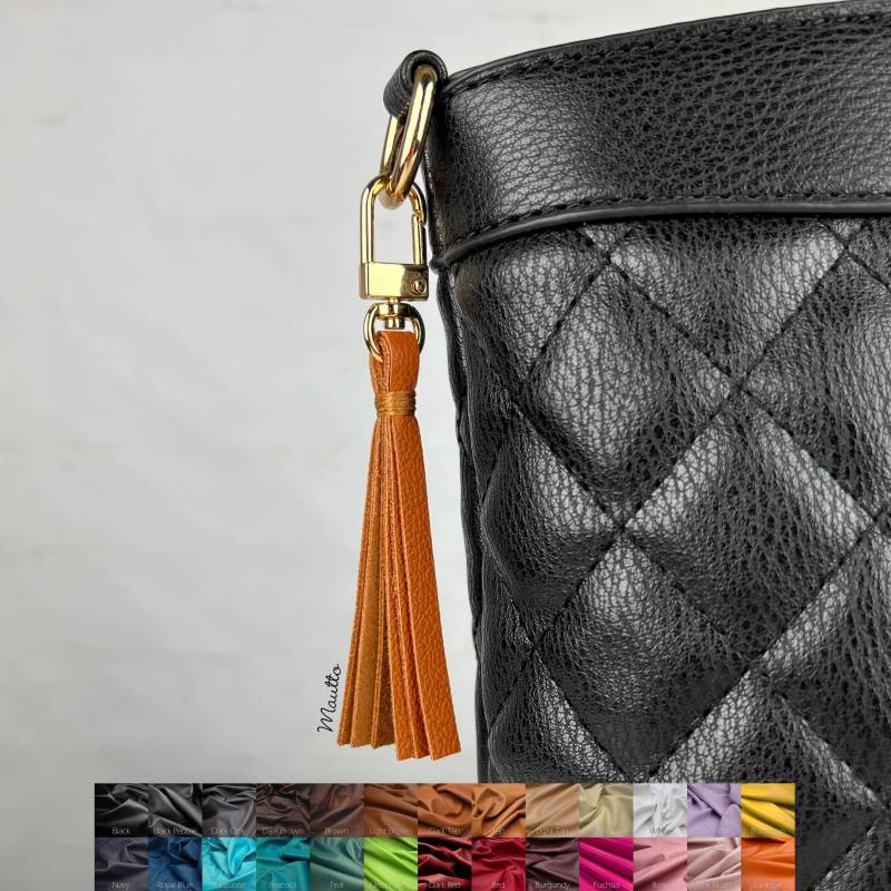 Leder Quaste Zipper Pull - Handtaschenanhänger, Geschenk Zum Abschluss von MauttoAccessories