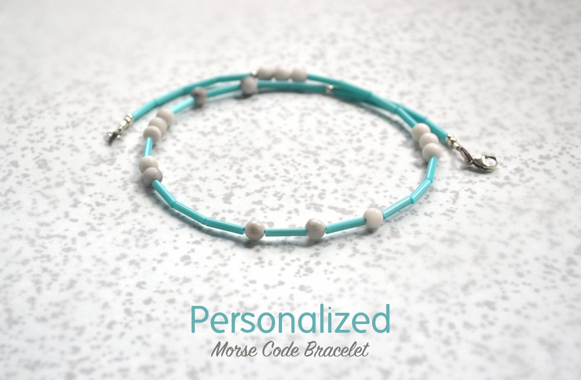 Personalisierte Morse-Code-Armband Farbe Personalisierte Morse-Code-Armband Farbe von Mauxs