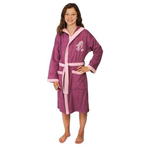 Mauz Bademantel Mädchen Pferde Mauve Frottee (176) von Mauz by Wörner