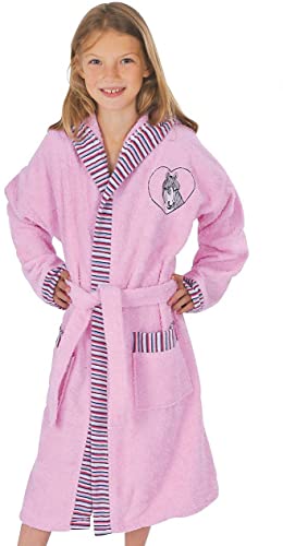Mauz by Wörner Bademantel Mädchen Pferd 07 Rosa Frottee (128) von WöRNER SüDFROTTIER