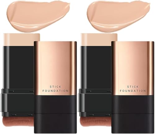 Doppelkopf-Foundation-Stick mit hoher Deckkraft und langem Halt, Flawless Makeup Remover Foundation Stick, 2-in-1 – Luxuriöser Anti-Falten-Foundation-Stick Doppelkopf-Foundation-Stick mit hoher Deckkraft und langem Halt, Flawless Makeup Remover Foundation Stick, 2-in-1 – Luxuriöser Anti-Falten-Foundation-Stick von MavChanolia