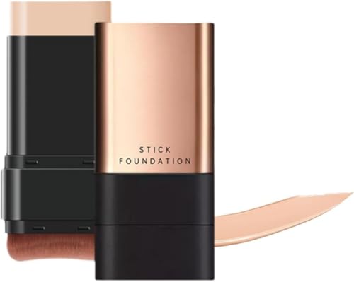 Doppelkopf-Foundation-Stick mit hoher Deckkraft und langem Halt, Flawless Makeup Remover Foundation Stick, 2-in-1 – Luxuriöser Anti-Falten-Foundation-Stick von MavChanolia