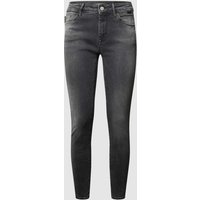 Mavi Jeans Cropped Super Skinny Fit Jeans mit Stretch-Anteil Modell 'Adrianna' in Dunkelgrau, Größe 24 von Mavi Jeans