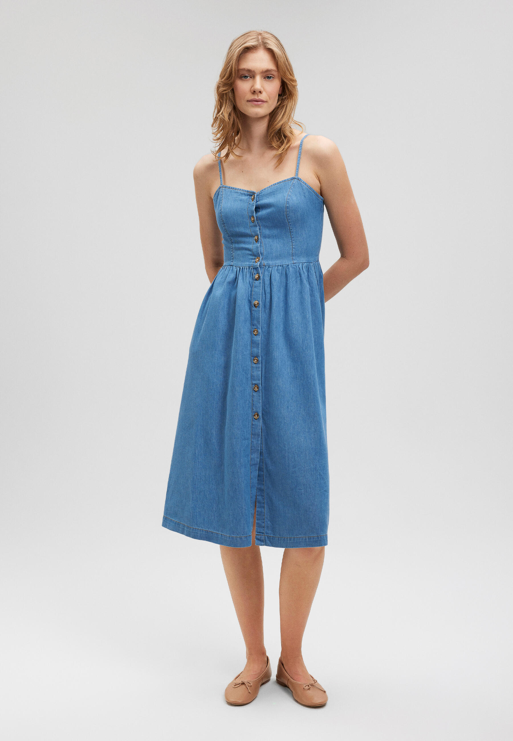 Mavi - BUTTON UP DRESS light indigo - Gr. - S von Mavi