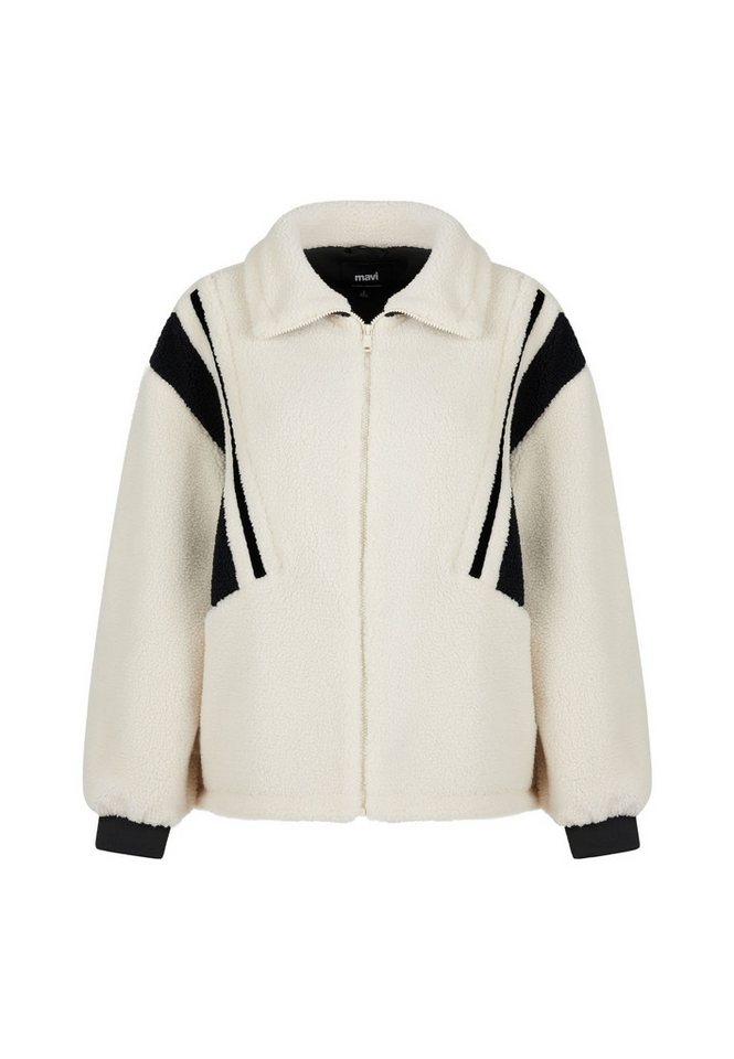 Mavi Blouson Weiche Teddyjacke mit modischen Streifen (1-St) POLAR JACKETS von Mavi