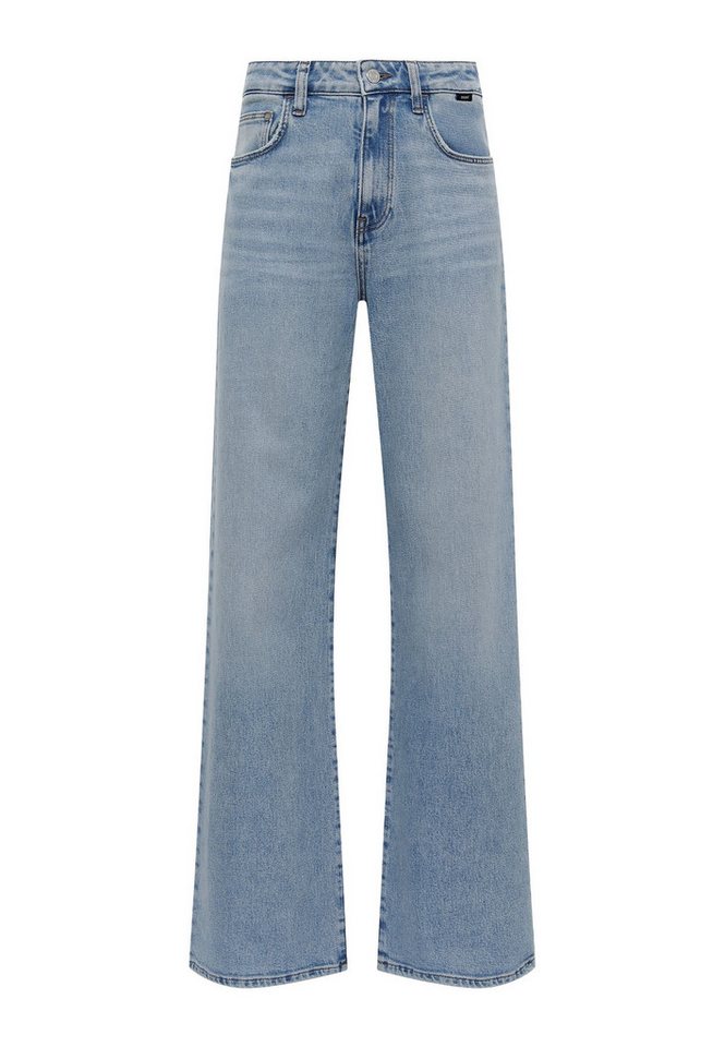 Mavi Boyfriend-Jeans Jeans Loose Fit High-Rise Wide Leg 5-Pocket MALIBU, mid indigo brushed 90s von Mavi